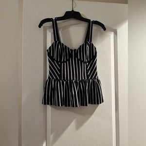 Black and white tank top